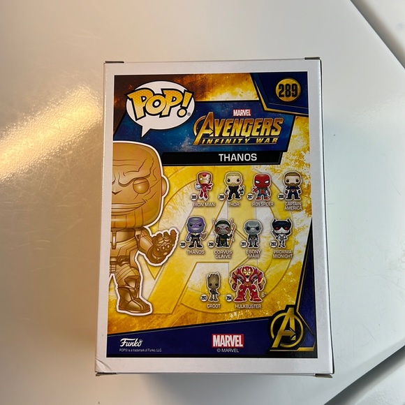 Funko Pop! Thanos #289 Orange Chrome Walmart Exclusive W/Pop Protector - Picture 3 of 7